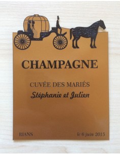 Etiquette Champagne Carosse