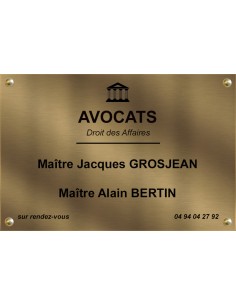 Plaque Professionnelle...