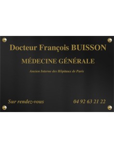 Plaque Professionnelle...