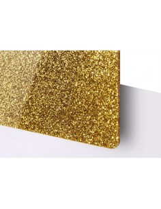 Plaque Glitter Doré